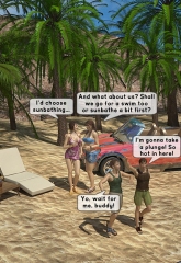 Family orgy at the beach image 03