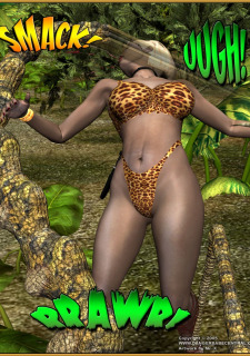 Jungle Babe and Wild Girl vs White Slavers image 24
