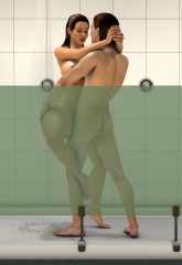 Sharing the shower with Lily image 22