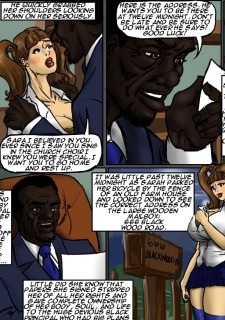 School Girl Sara- illustrated interracial image 04