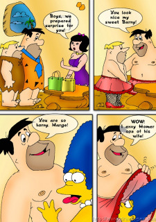 Simpsons meets Flintstones- Drawn sex image 10