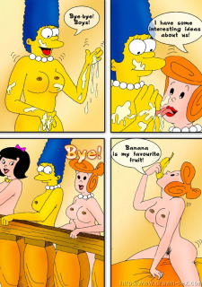 Simpsons meets Flintstones- Drawn sex image 19