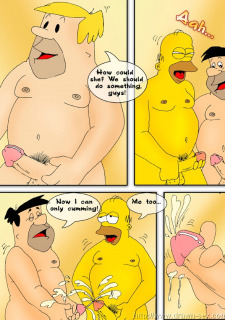 Simpsons meets Flintstones- Drawn sex image 25