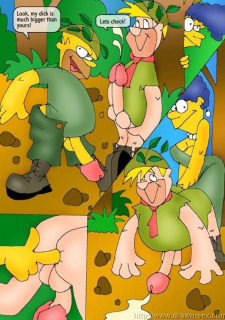 Simpsons visit Flintstones image 14