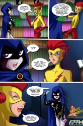 Teen Titans Comic – Raven vs Flash image 03