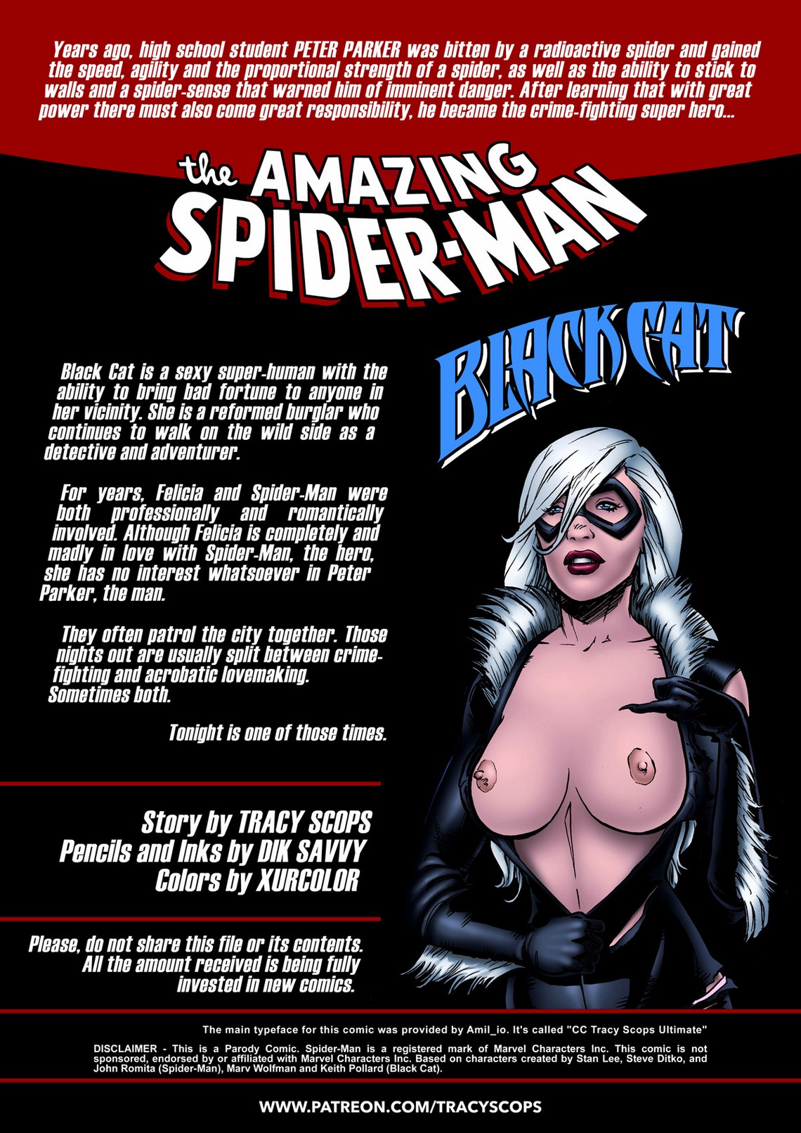 Sexiest Marvel Black Cat - Amazing Spider-Man and Black Cat porn comics 8 muses