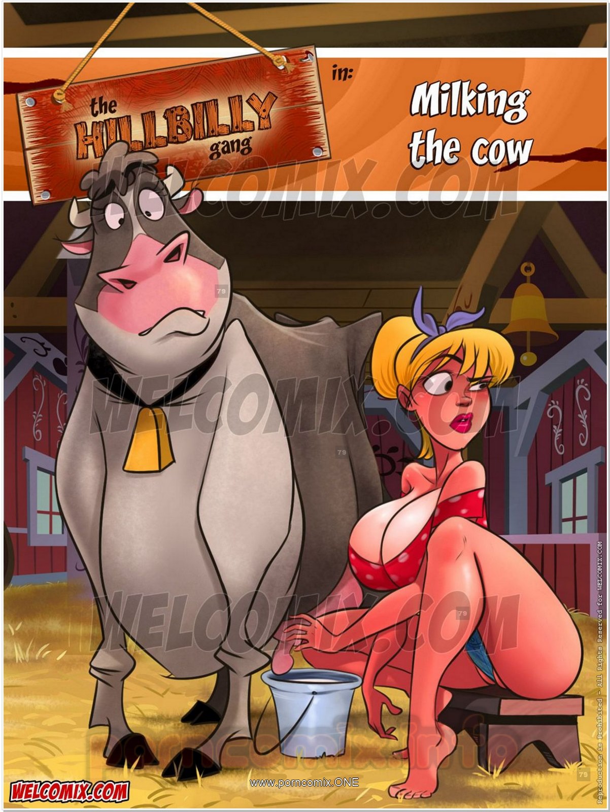 Porn Comics - Hillbilly Gang 7- Milking Cow- Welcomix porn comics 8 muses