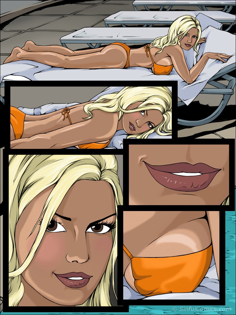 Porn Comics - Jessica’s Naughty topless sunbathing session porn comics 8 muses