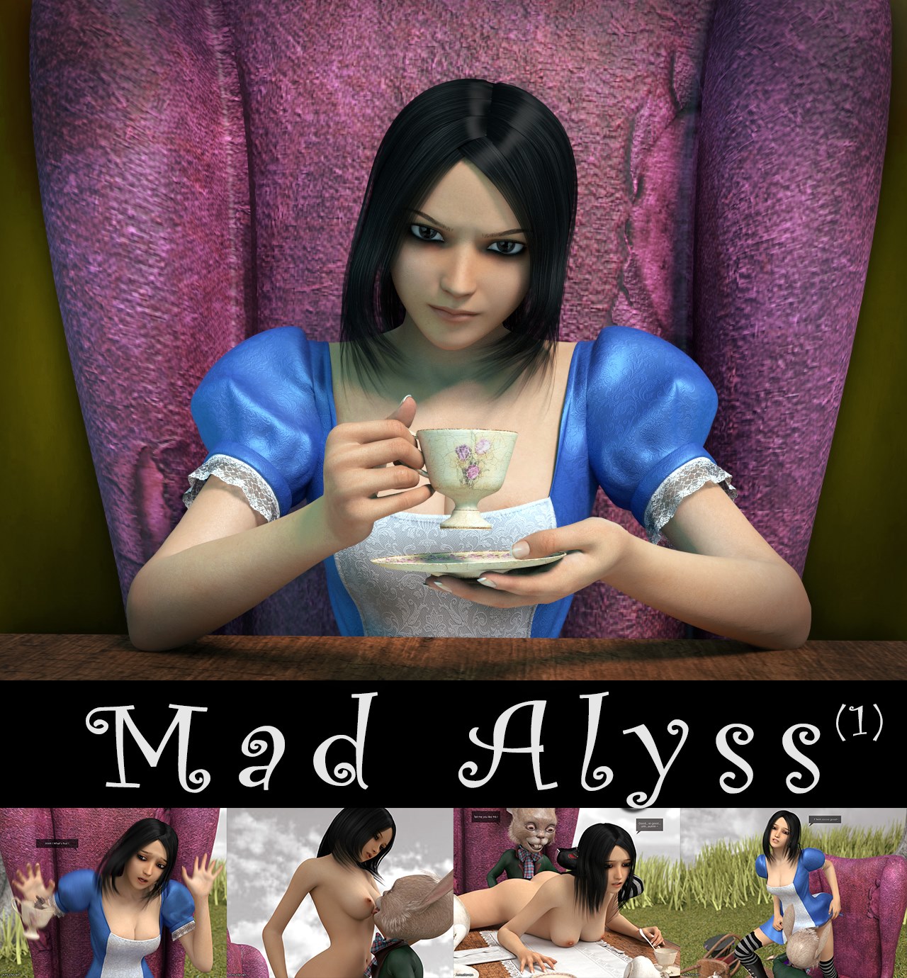 Porn Comics - Mad Alyss- Amusteven (Alice in Wonderland) porn comics 8 muses