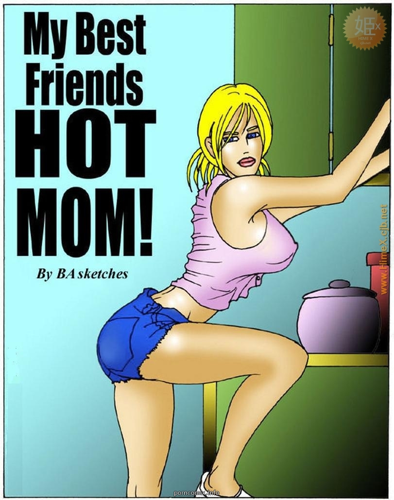 My Best Friends Hot Mom- illustrated interracial image 01
