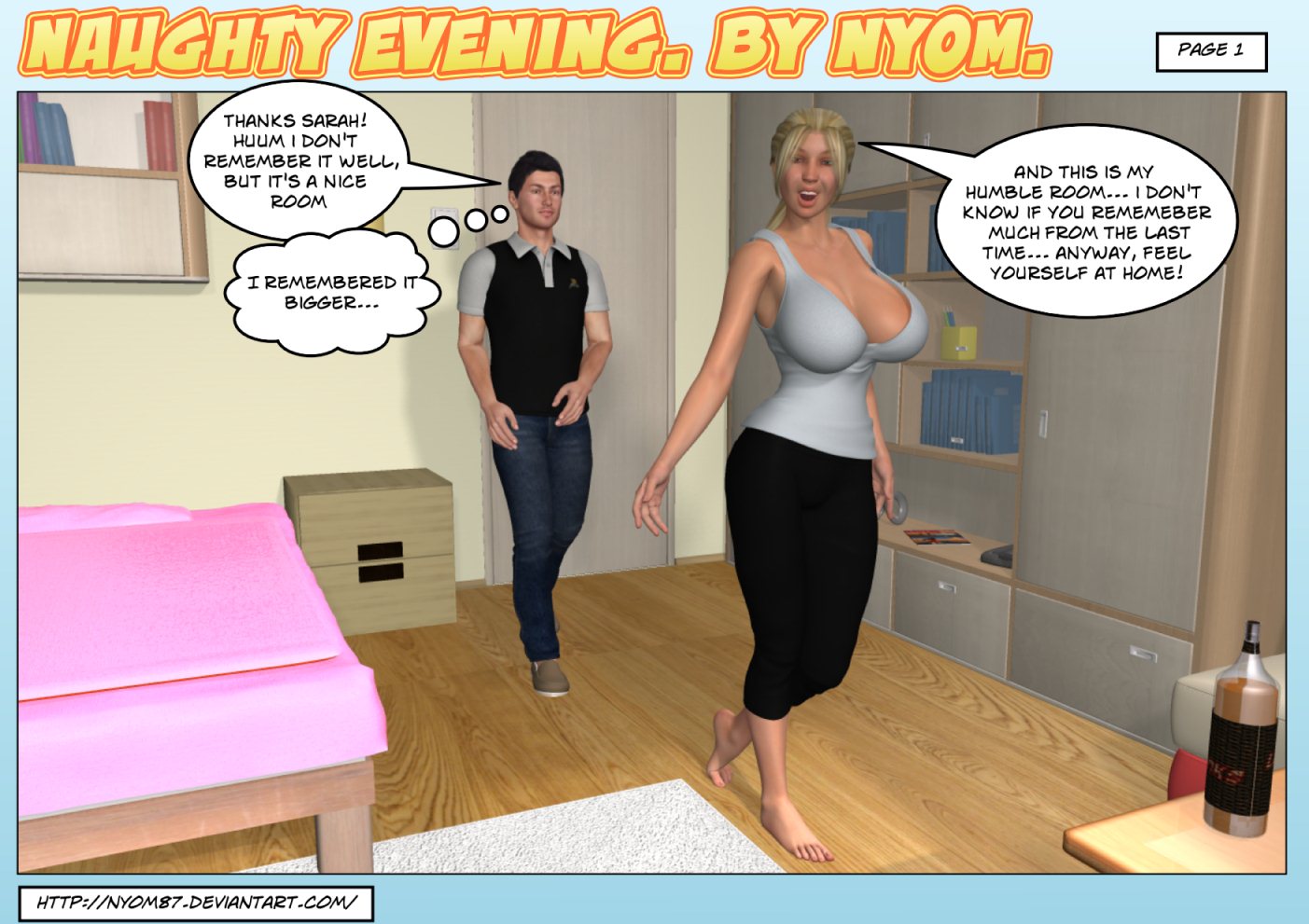 Porn Comics - Nyom87- Naughty evening porn comics 8 muses