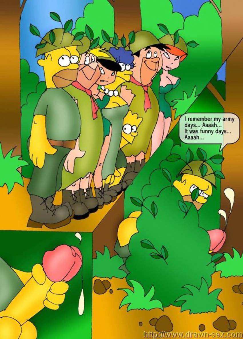 Porn Comics - Simpsons visit Flintstones porn comics 8 muses