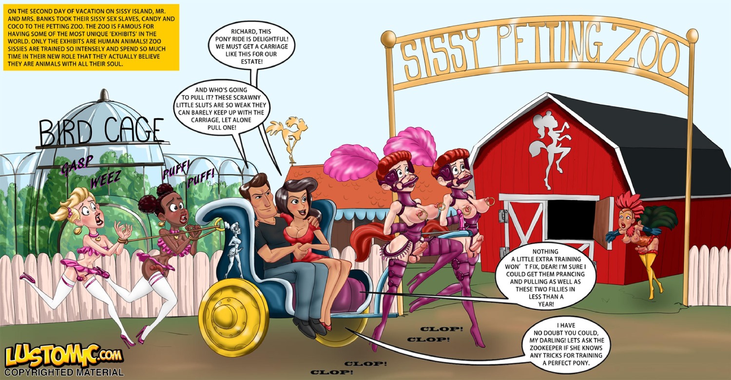 Porn Comics - Sissy Island Petting Zoo- Lustomic porn comics 8 muses