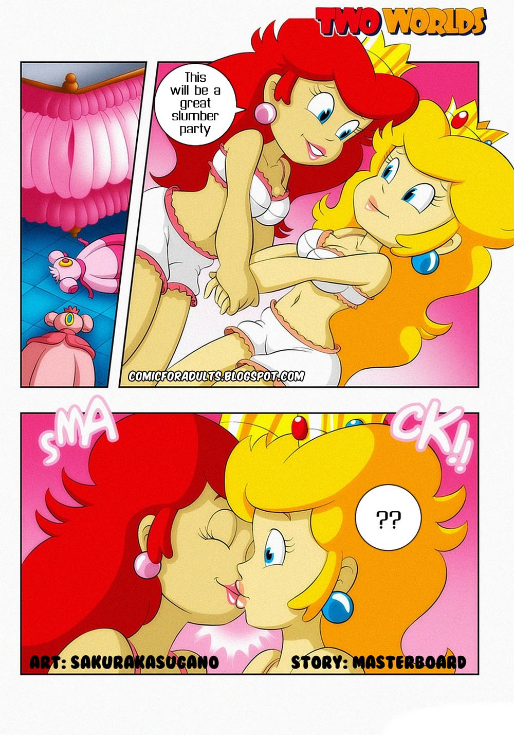 Peach Lesbian Porn - Princess Peach Lesbian Comic Porn | Sex Pictures Pass