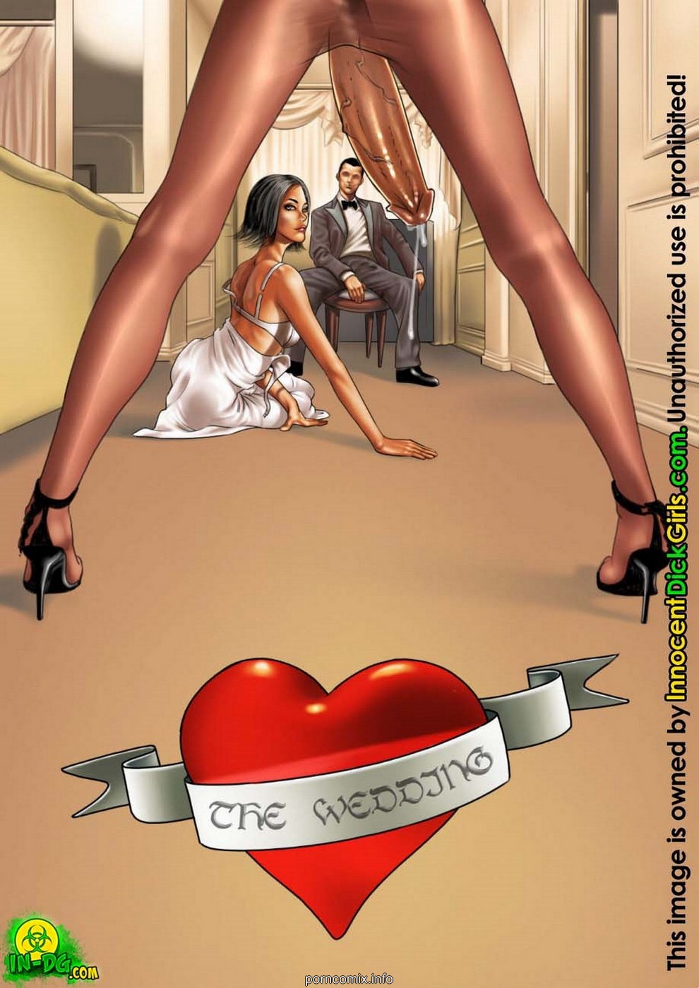 Porn Comics - Innocent Dickgirls- The Weeding porn comics 8 muses
