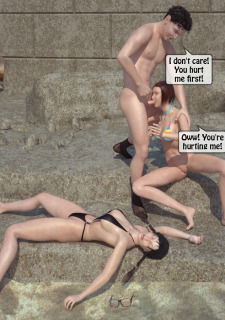 Beach Threesome Sex- 3D <a class=
