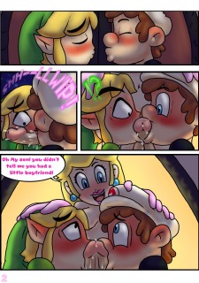 First Kiss (Legend of Zelda,Super Mario Bros) image 2