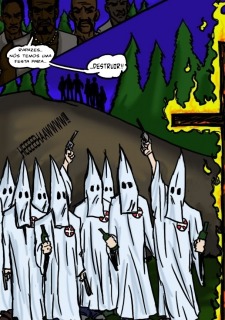 O Klan Fuck- illustrated interracial image 4