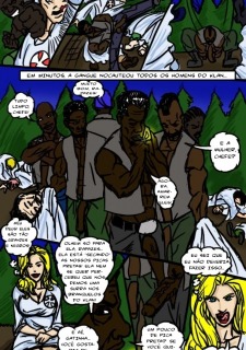 O Klan Fuck- illustrated interracial image 8