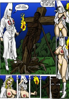 Klan Roast- illustrated interracial image 2