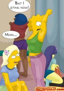 Lesbian Orgy At School Gym- The Simpsons image 3