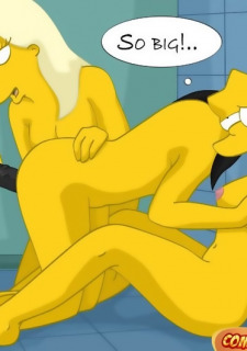 Lesbian Orgy At School Gym- The Simpsons image 9