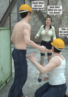 Two workers rape the chief woman- 3DStories image 2